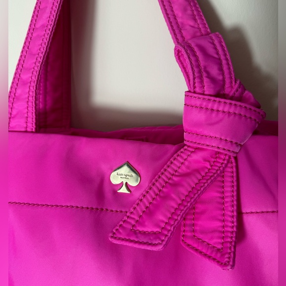Kate Spade Nylon shoulder bag in bright pink. EUC - Picture 8 of 16